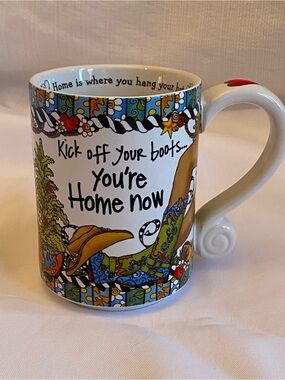 Suzy Toronto You're Home Now Mug Coffee Tea Country Cowgirl Western Relaxing